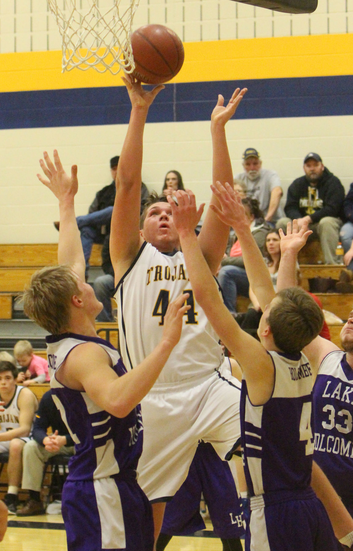 Lake Holcombe at New Auburn boys basketball 2-14-19